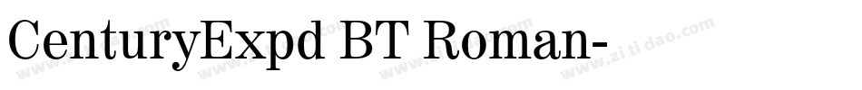 CenturyExpd BT Roman字体转换